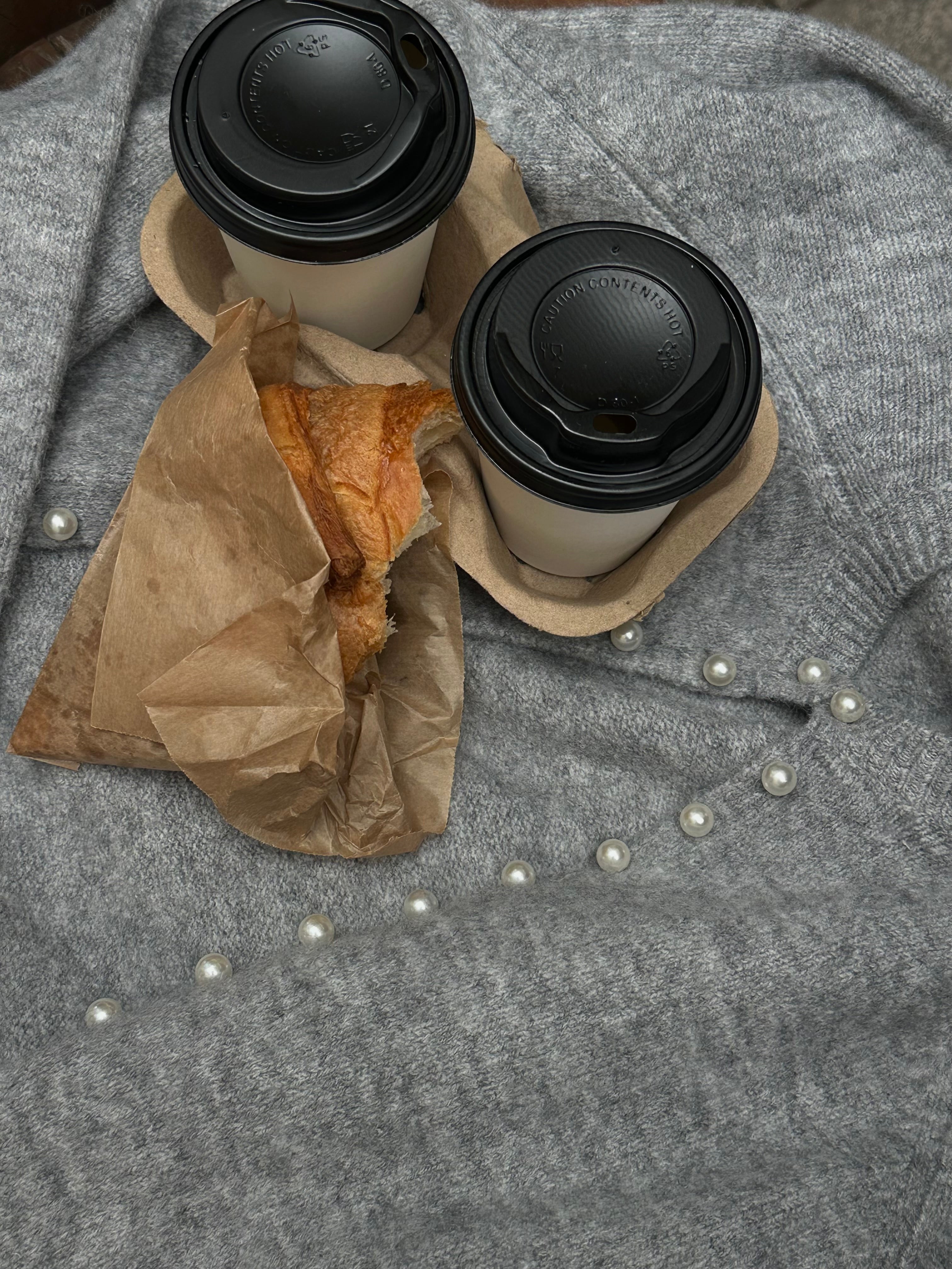 AWMAGALENE Knit Cardigan - Medium Grey Melange